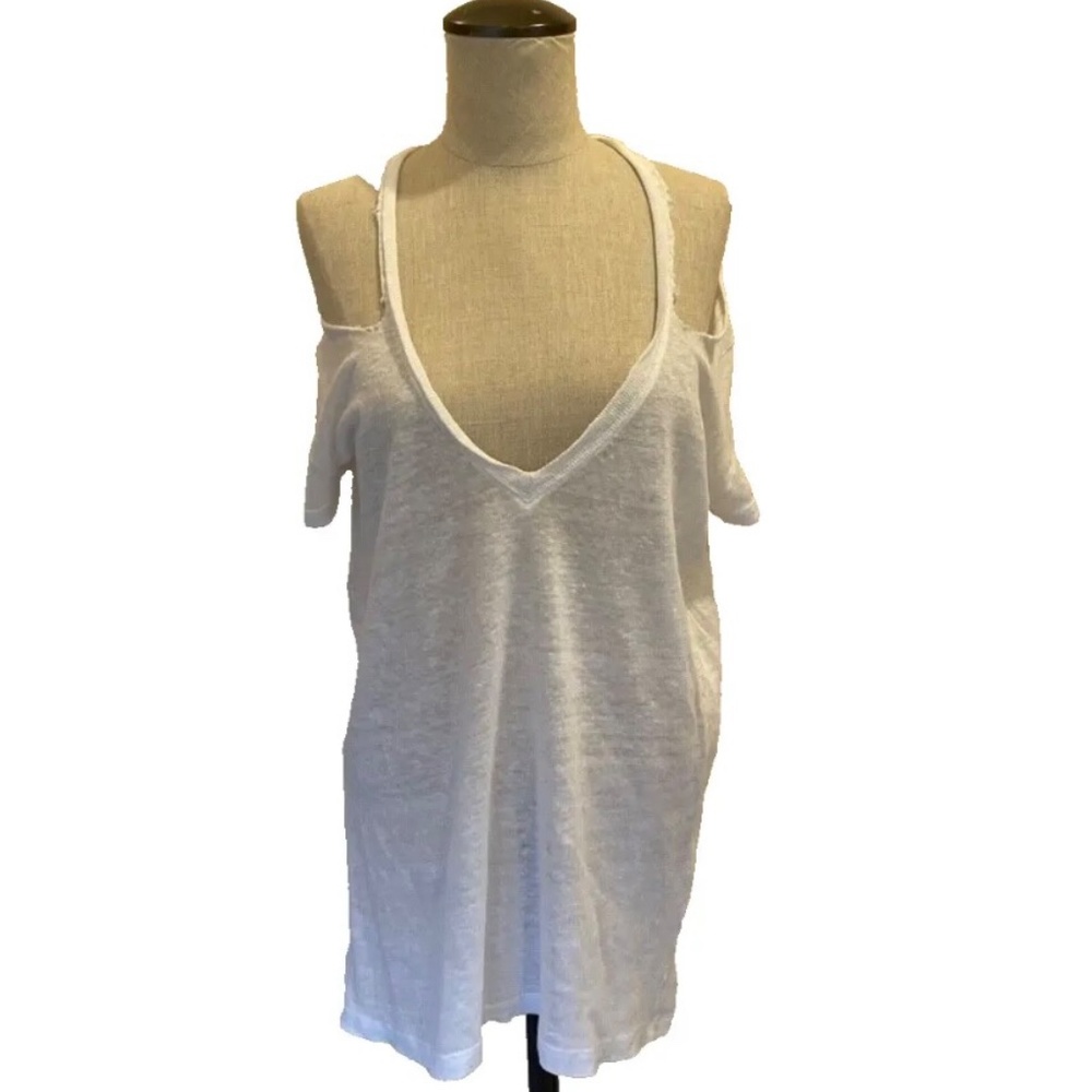 IRO Fun White Torn T Shirt XS